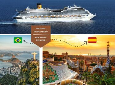 Travessia Brasil Espanha Costa Favolosa Rio de Janeiro Barcelona